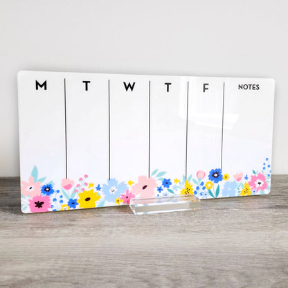 Desk Planner | Weekly Erase Board | dry erase board | Acrylic Planner | office decor | house gift | Acrylic Notes | Desktop Planner