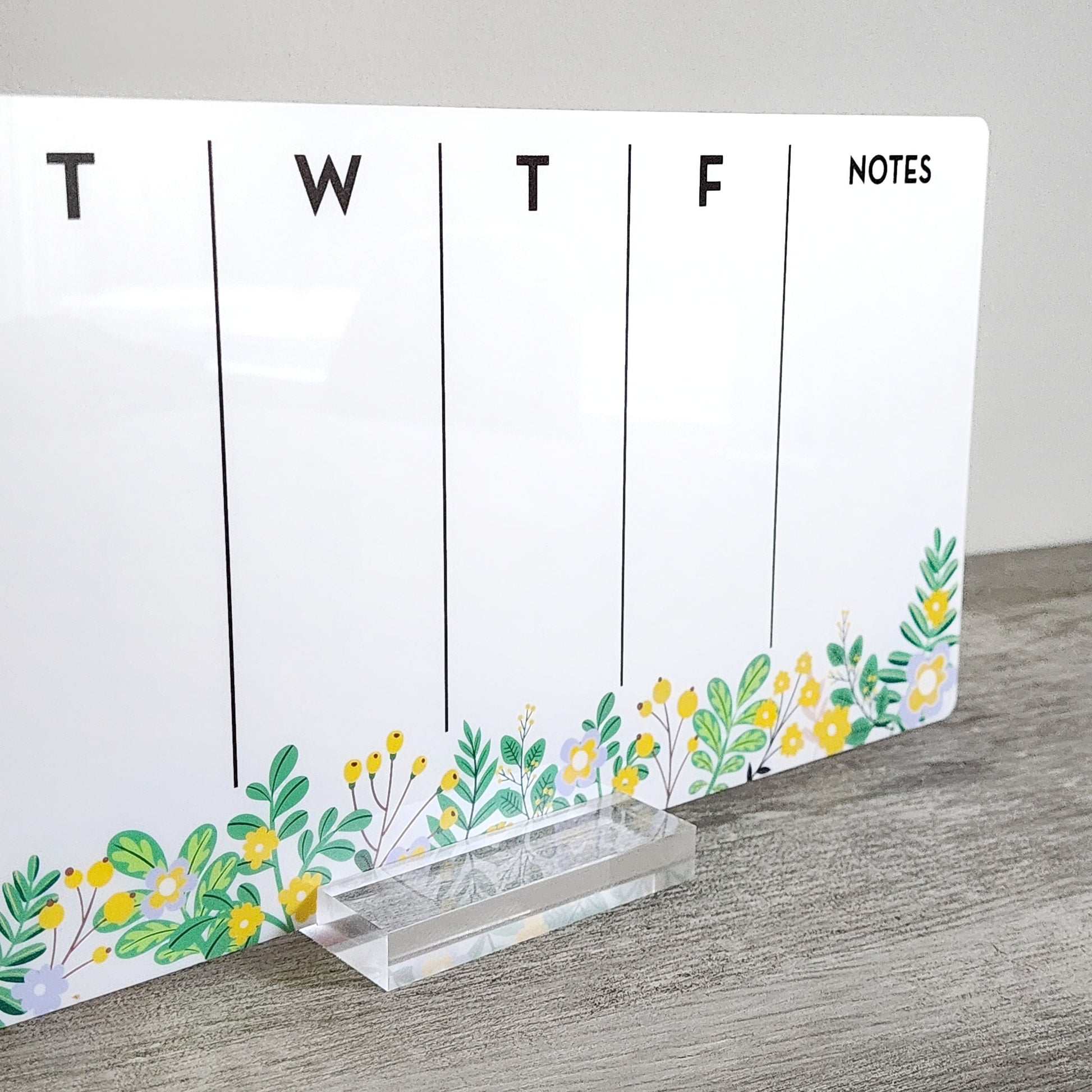 Desk Planner | Weekly Erase Board | dry erase board | Acrylic Planner | office decor | house gift | Acrylic Notes | Desktop Planner