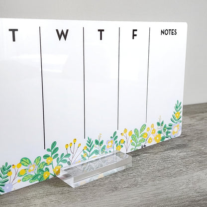 Desk Planner | Weekly Erase Board | dry erase board | Acrylic Planner | office decor | house gift | Acrylic Notes | Desktop Planner