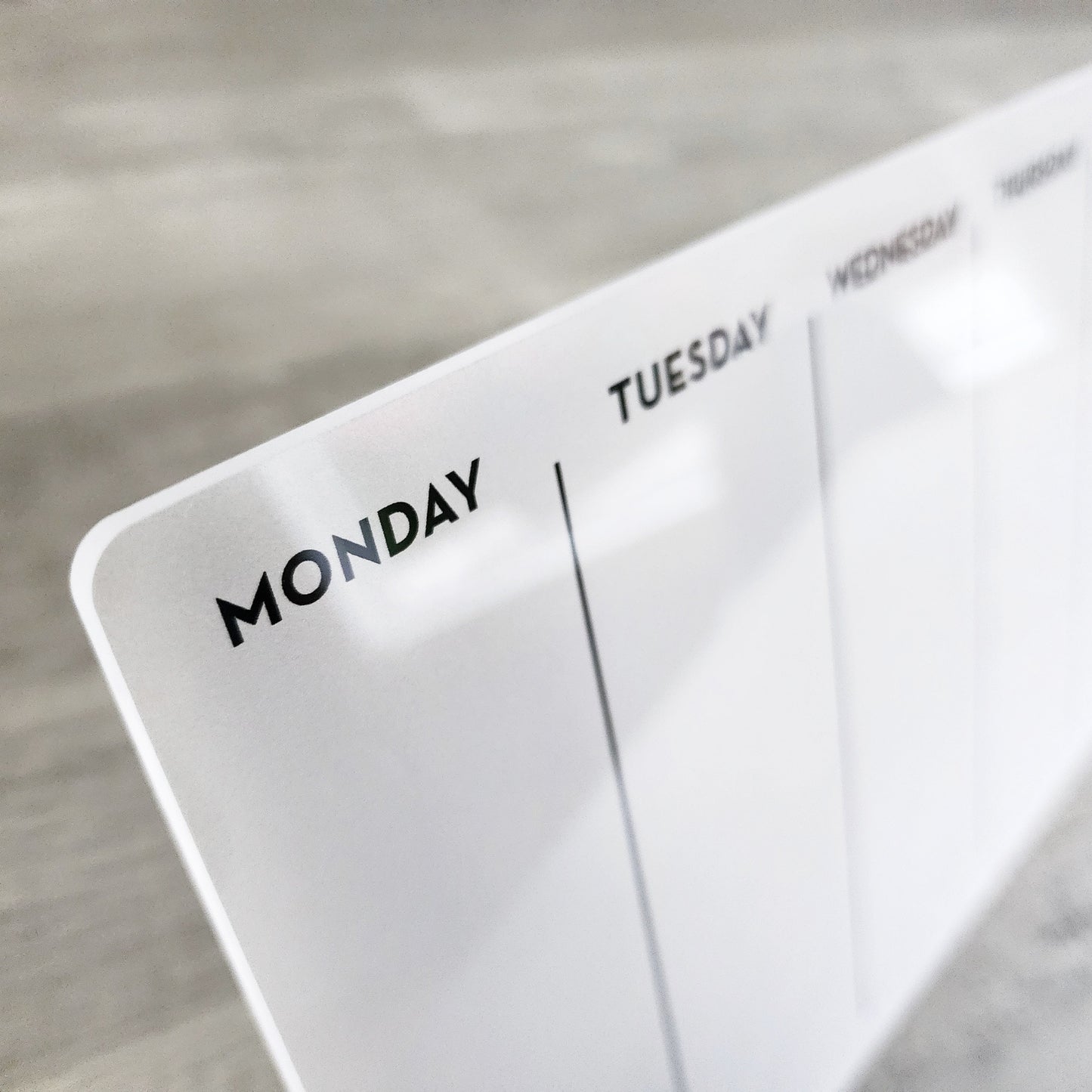 Desk Planner | Weekly Erase Board | dry erase board | Acrylic Planner | office decor | house gift | Acrylic Notes | Desktop Planner