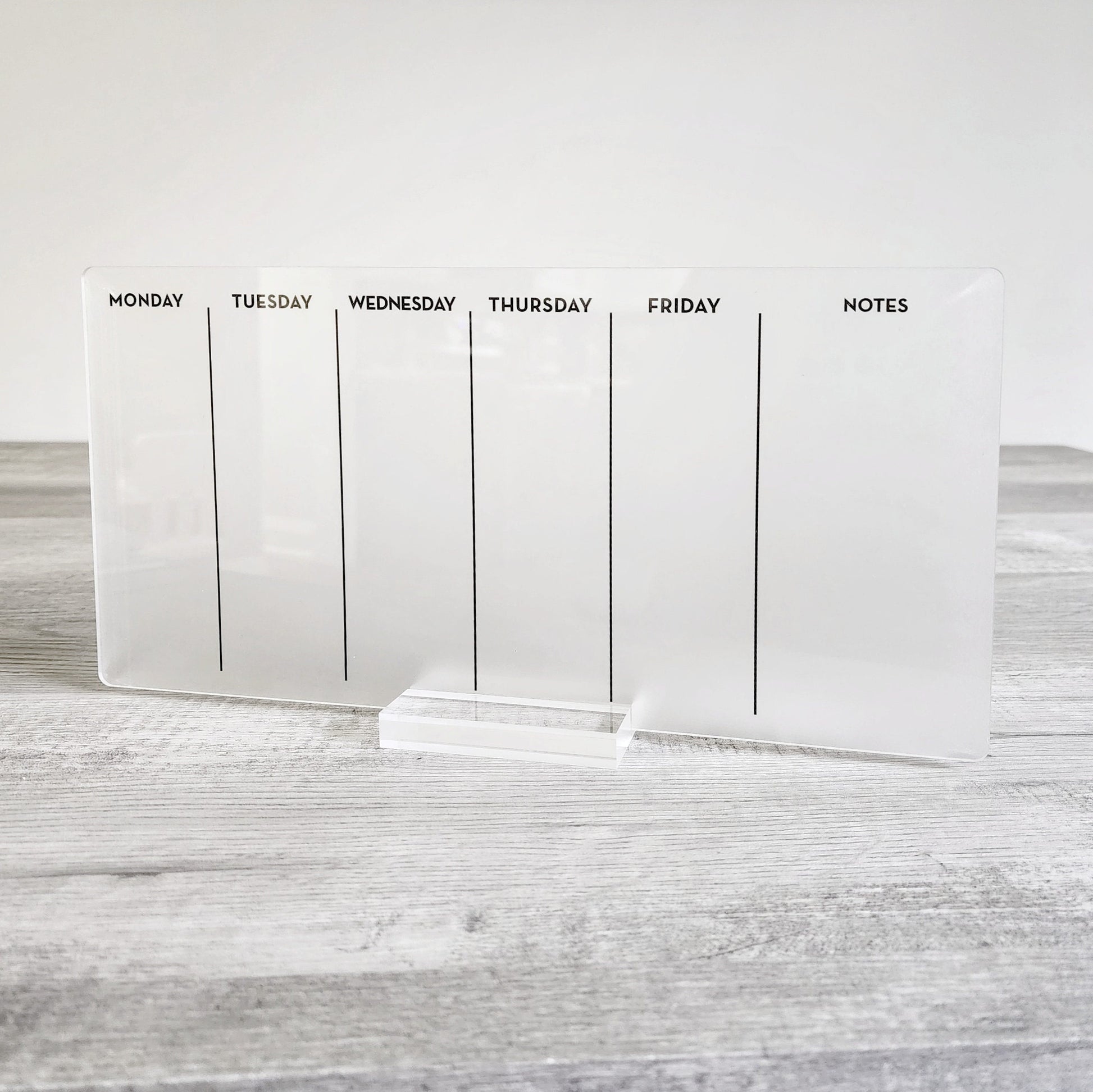 Desk Planner | Weekly Erase Board | dry erase board | Acrylic Planner | office decor | house gift | Acrylic Notes | Desktop Planner