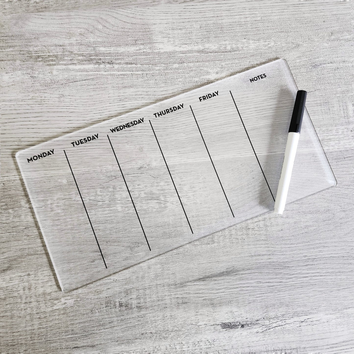 Desk Planner | Weekly Erase Board | dry erase board | Acrylic Planner | office decor | house gift | Acrylic Notes | Desktop Planner