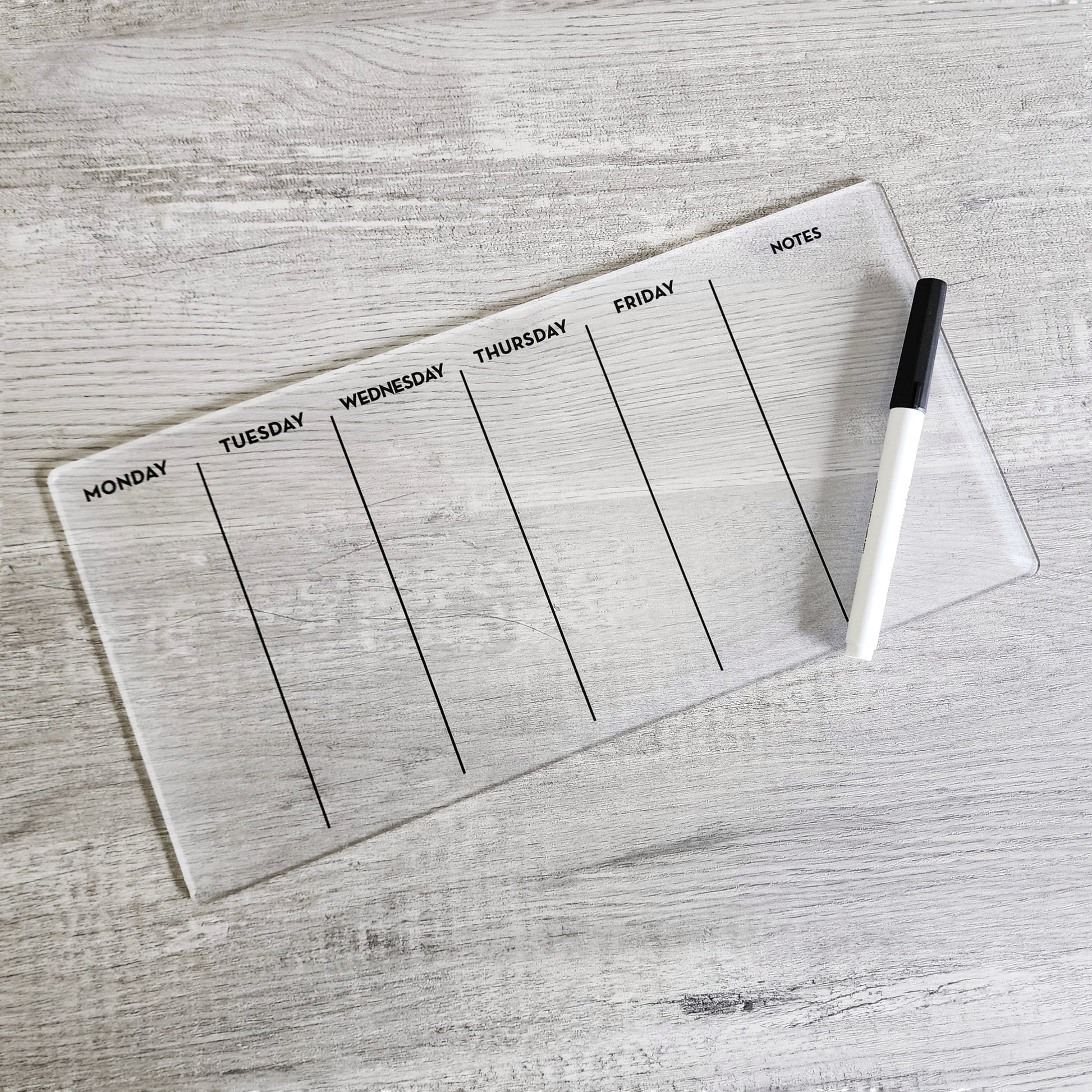 Desk Planner | Weekly Erase Board | dry erase board | Acrylic Planner | office decor | house gift | Acrylic Notes | Desktop Planner