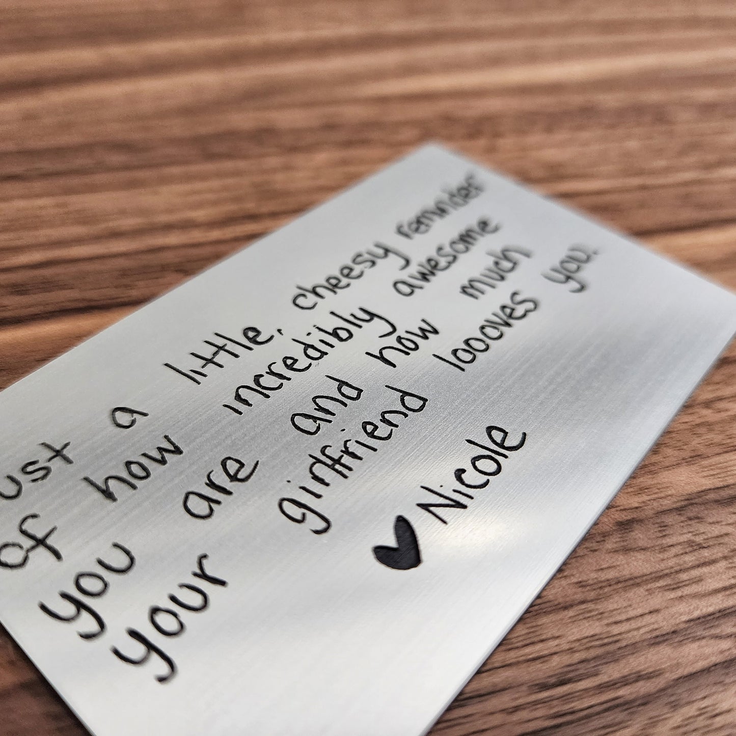 Custom Handwritten Wallet Card, Gifts for him, Customized wallet card, Personalized wallet insert, Mothers day gifts, Fathers day gift