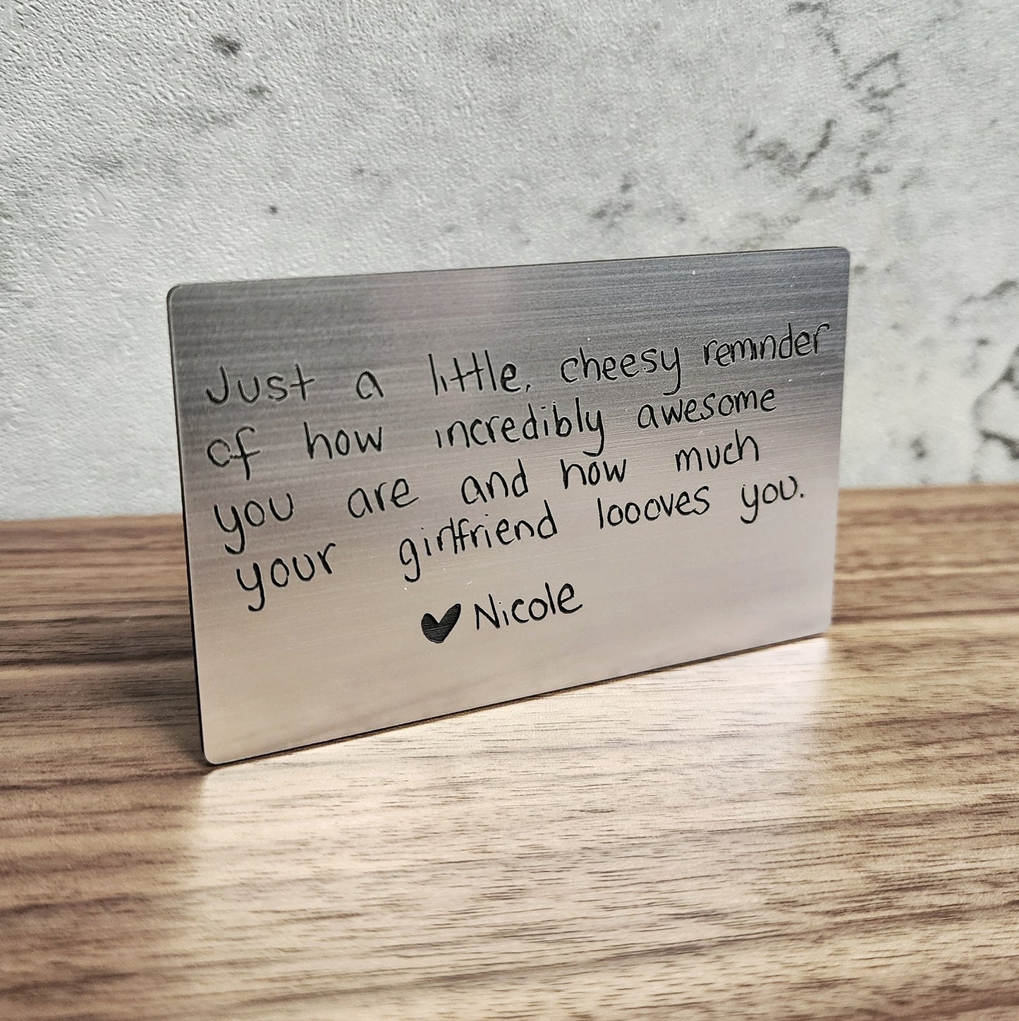 Custom Handwritten Wallet Card, Gifts for him, Customized wallet card, Personalized wallet insert, Mothers day gifts, Fathers day gift