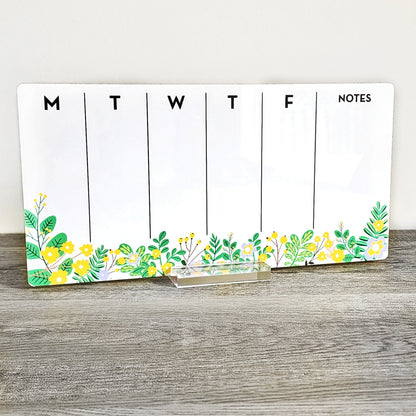 Desk Planner | Weekly Erase Board | dry erase board | Acrylic Planner | office decor | house gift | Acrylic Notes | Desktop Planner