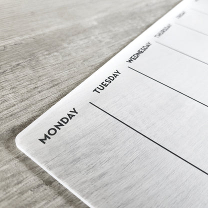 Desk Planner | Weekly Erase Board | dry erase board | Acrylic Planner | office decor | house gift | Acrylic Notes | Desktop Planner