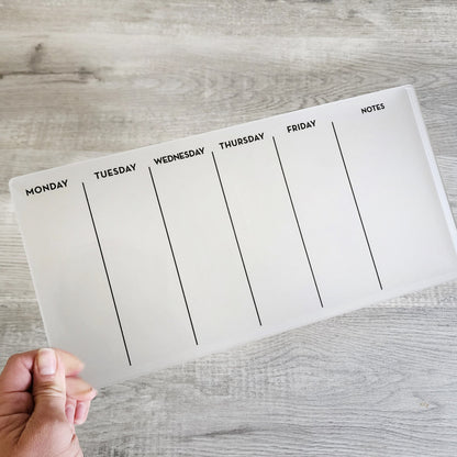 Desk Planner | Weekly Erase Board | dry erase board | Acrylic Planner | office decor | house gift | Acrylic Notes | Desktop Planner