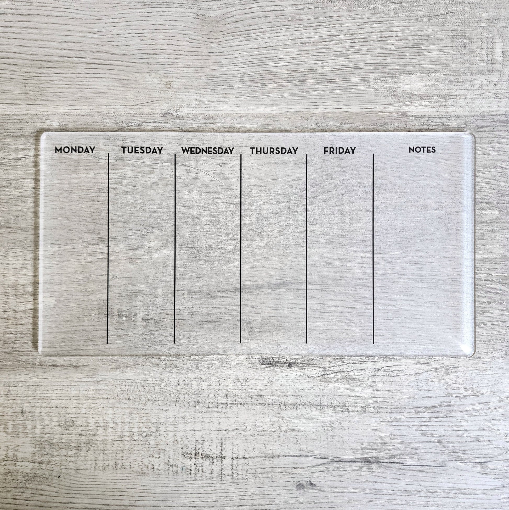Desk Planner | Weekly Erase Board | dry erase board | Acrylic Planner | office decor | house gift | Acrylic Notes | Desktop Planner