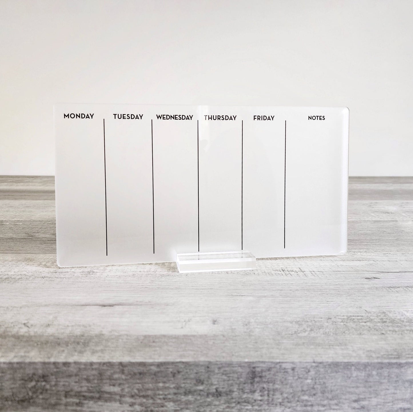 Desk Planner | Weekly Erase Board | dry erase board | Acrylic Planner | office decor | house gift | Acrylic Notes | Desktop Planner
