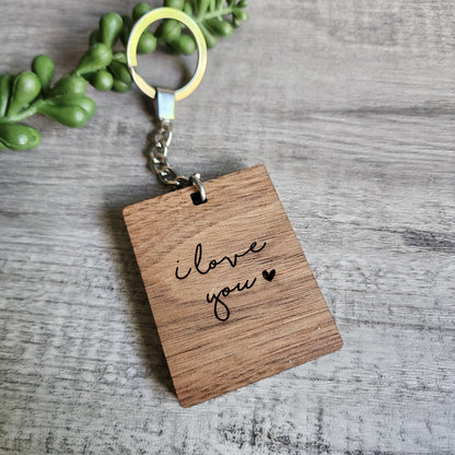 Photo Keychain, Anniversary Keychain, Anniversary gift, Boyfriend Gift, Custom Gift, Gift for Him, Personalized Keychain, Family Keychain