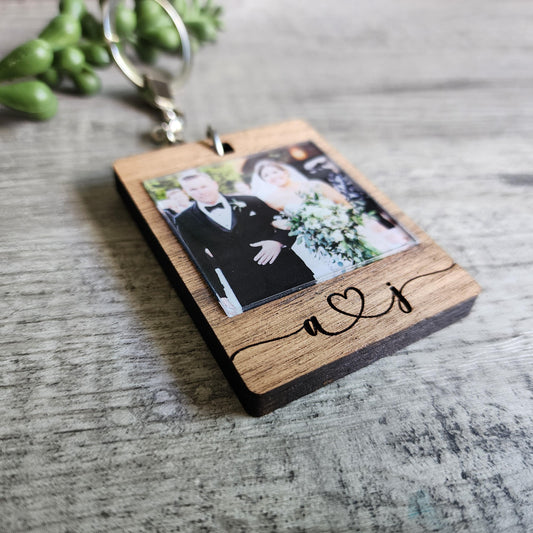 Photo Keychain, Anniversary Keychain, Anniversary gift, Boyfriend Gift, Custom Gift, Gift for Him, Personalized Keychain, Family Keychain
