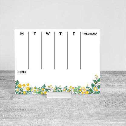 Desk weekly Planner, acrylic Planner, Dry Erase Board, Dry Erase Calendar, Custom planner, Acrylic Planner, Desk Calendar, weekly planner