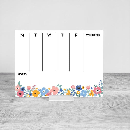 Desk weekly Planner, acrylic Planner, Dry Erase Board, Dry Erase Calendar, Custom planner, Acrylic Planner, Desk Calendar, weekly planner