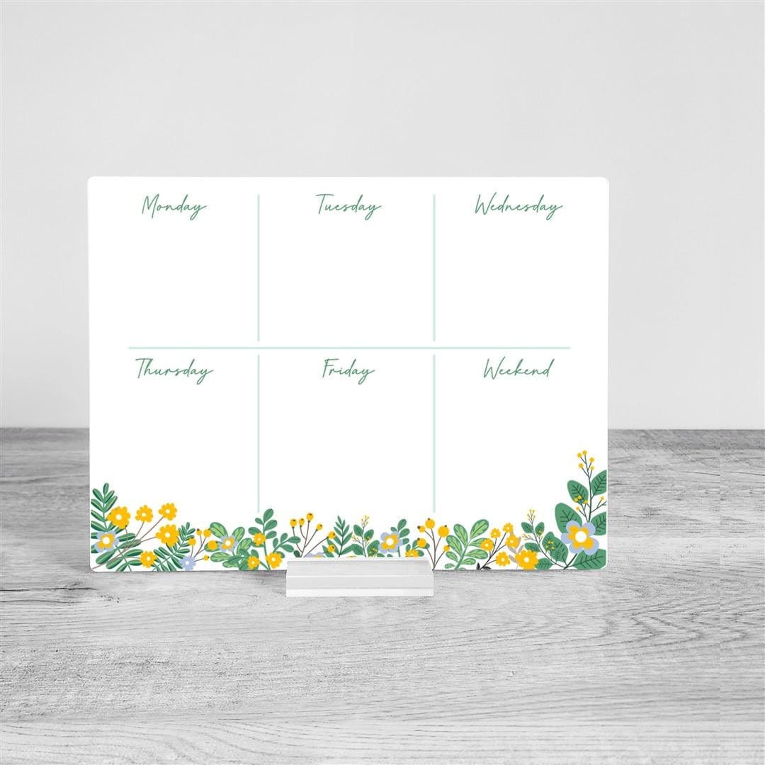 Desk weekly Planner, acrylic Planner, Dry Erase Board, Dry Erase Calendar, Custom planner, Acrylic Planner, Desk Calendar, weekly planner