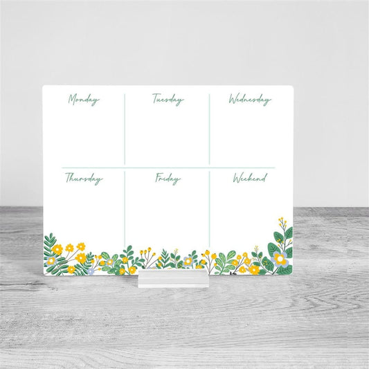Desk weekly Planner, acrylic Planner, Dry Erase Board, Dry Erase Calendar, Custom planner, Acrylic Planner, Desk Calendar, weekly planner