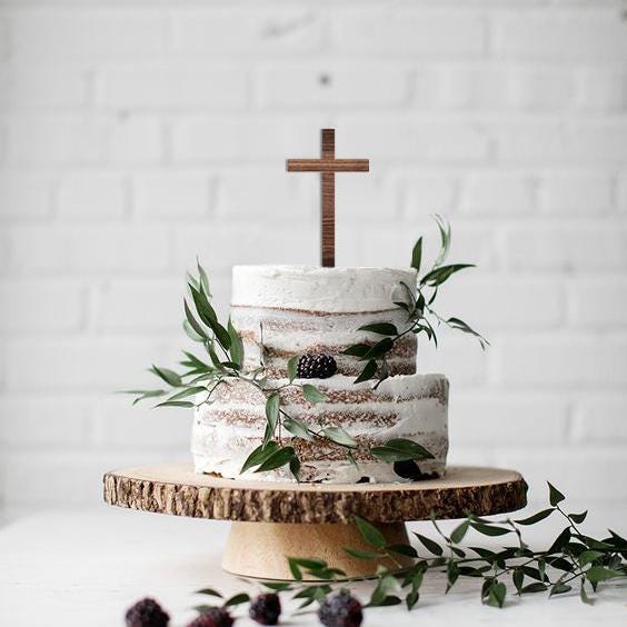 Cross Cake Topper, Baptism Cake Topper, First Communion Cake Topper, Religious Cake Topper, Christian Cake Topper, Acrylic Topper