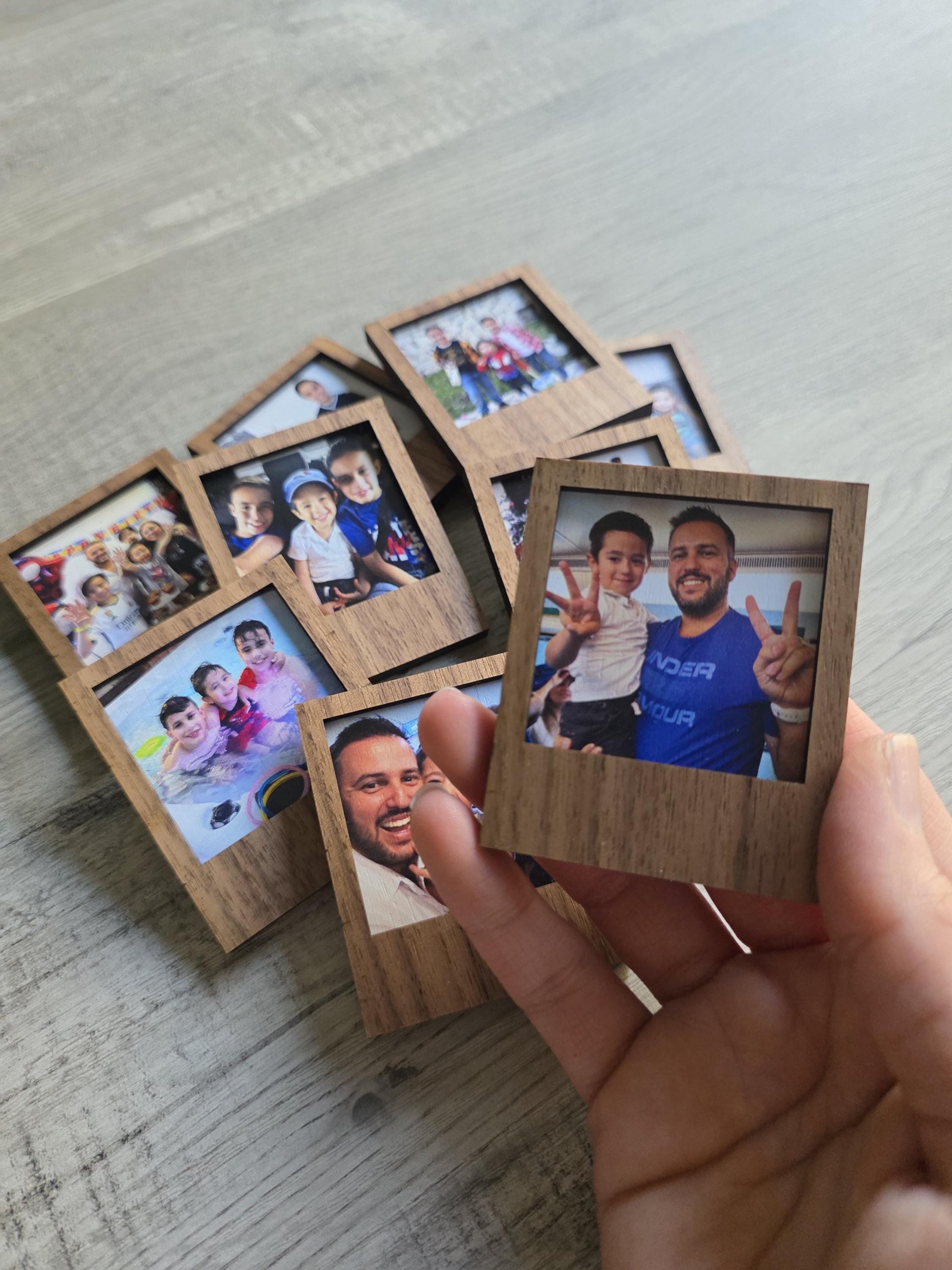 Photo Magnets 2x2.5" | Anniversary Gift | Personalized Photo Magnets | Polaroid Magnets | Pet Family & Moments Magnets