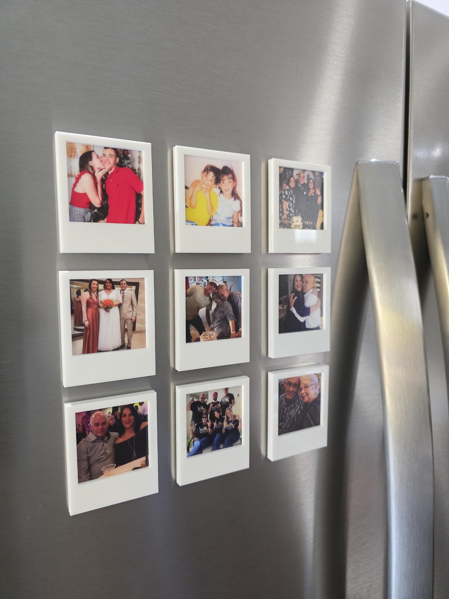 Photo Magnets 2x2.5" | Anniversary Gift | Personalized Photo Magnets | Polaroid Magnets | Pet Family & Moments Magnets
