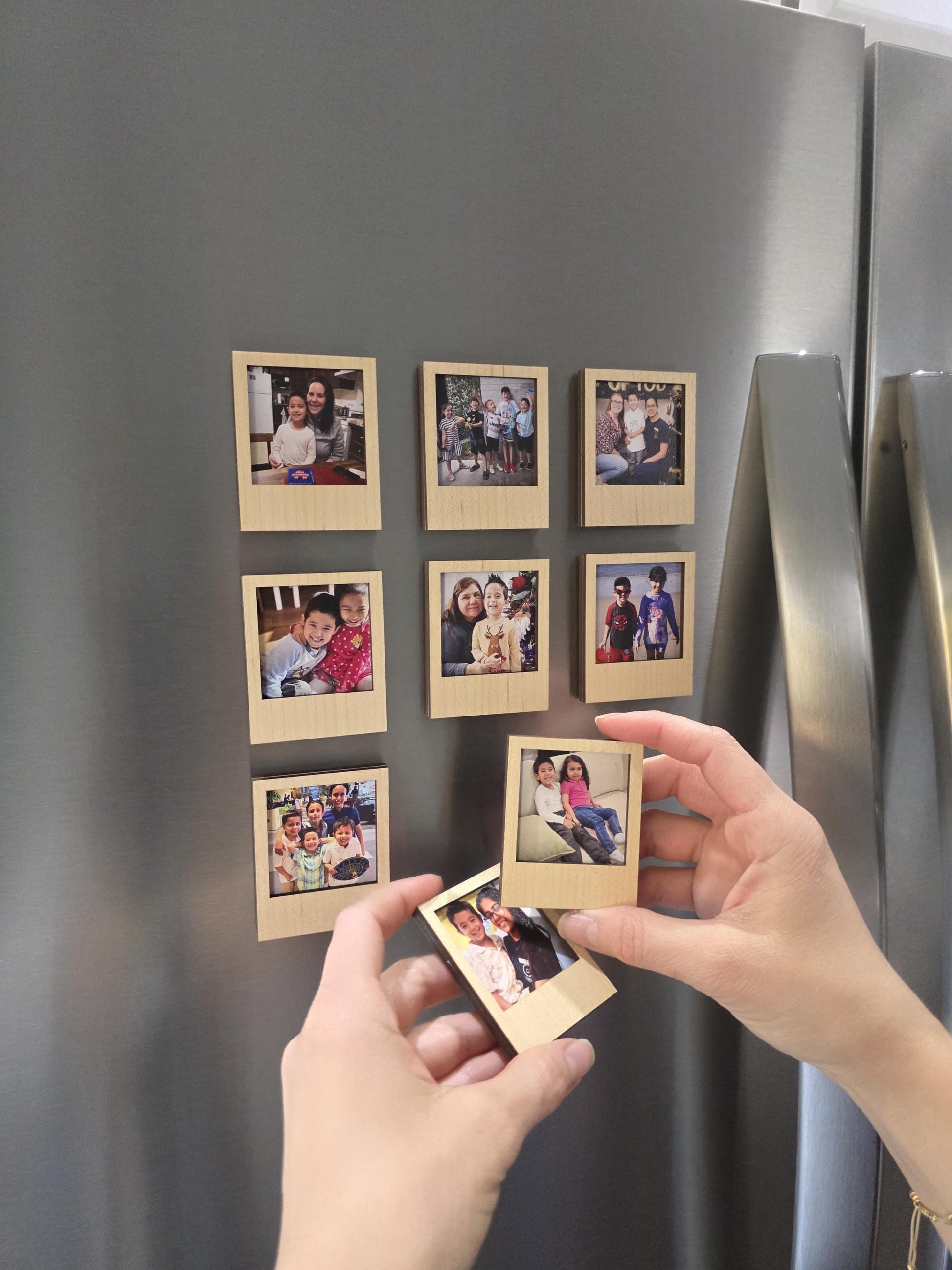 Photo Magnets 2x2.5" | Anniversary Gift | Personalized Photo Magnets | Polaroid Magnets | Pet Family & Moments Magnets