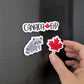 Canada Magnet Set | Cute Canadian Fridge Magnets | Maple Leaf, Bear, Raccoon, Blue Jay | Canada Eh Gift | Souvenir Magnet Set