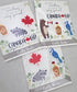 Canada Magnet Set | Cute Canadian Fridge Magnets | Maple Leaf, Bear, Raccoon, Blue Jay | Canada Eh Gift | Souvenir Magnet Set