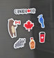 Canada Magnet Set | Cute Canadian Fridge Magnets | Maple Leaf, Bear, Raccoon, Blue Jay | Canada Eh Gift | Souvenir Magnet Set