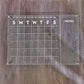 Wall Acrylic Planner - Monthly with notes